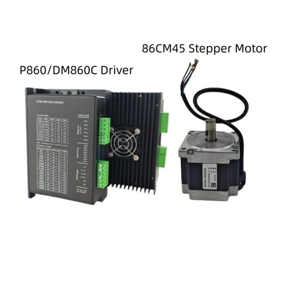 DM860C 7.2A Stepper Motor Driver with NEMA34 Stepper Motor Kit With 4.5Nm Holding Torque 6A 2-phase Open-loop For CNC Machines