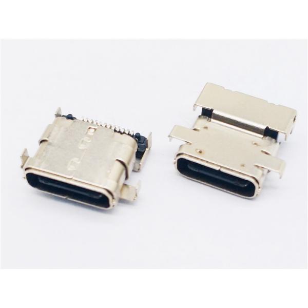 24 Pin USB3.1 Type-C Connector Receptacle (Offset)， HULYN