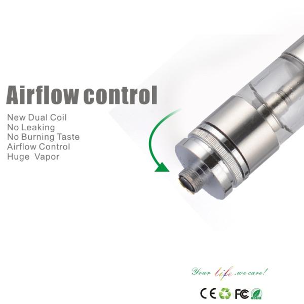 Dualtank clearomizer pyrex glass tube