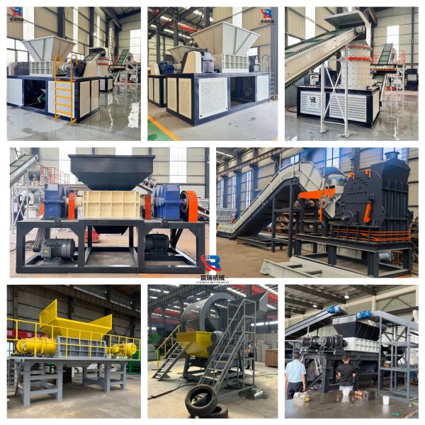 2025 New Model Tire/Plastic Shredder - PLC Control & Auto Reverse System
