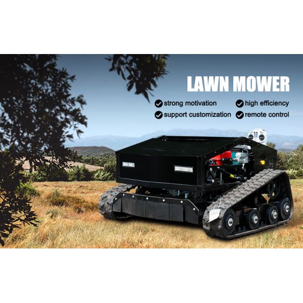 Crawler Self-Propelled Cordless Industrial Grade 16HP Vertical Axis 4-Stroke Petrol Lawn Mower 4km/h Forward Speed Flail Cutting