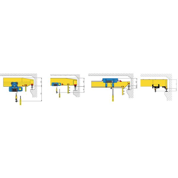 Yuantai 10 ton Remote Control Electric Single Girder Overhead Bridge Crane for Sale