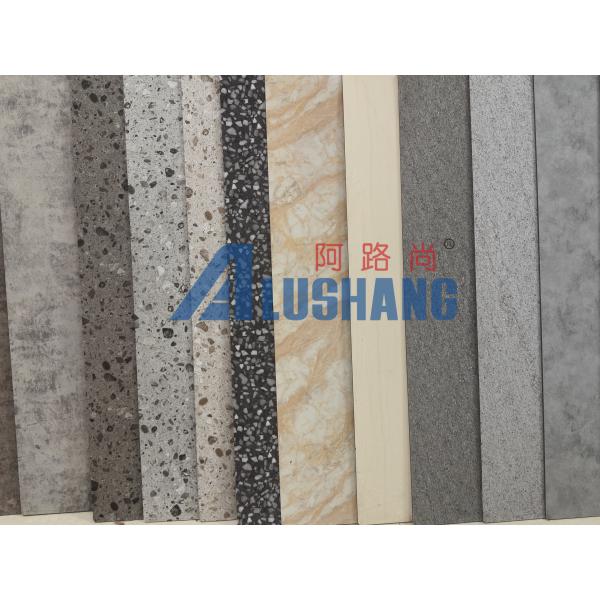 Brushed Decoration Marble Acp Sheet White Terrazzo Aluminium Composite Panel Wall Cladding