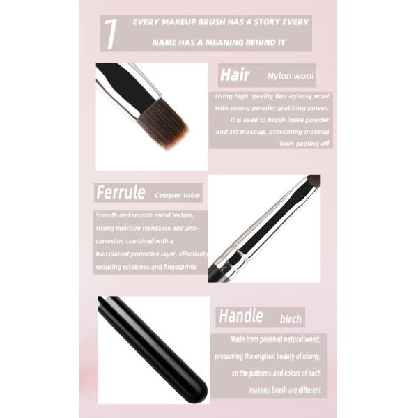 A72 Lightweight Soft Eyeliner Eyeshadow Brush Customization Wood Handle