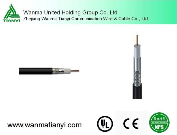Quality High quality semi finished coaxial cable rg59 rg11 75 ohm TV RG6 for CCTV/MATV/CATV for sale