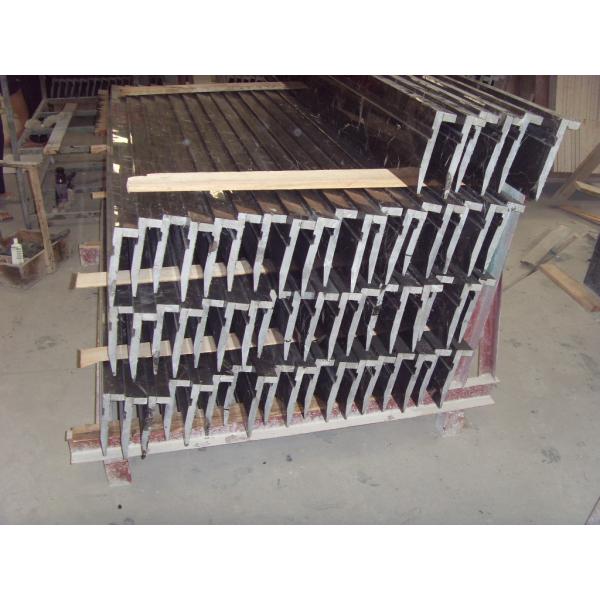 Light / Dark Brown Gloss Marble Floor Tiles Indoor Decoration For Wall / Stair