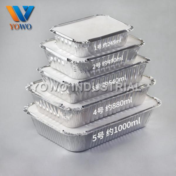 4 Compartment 1.5lb 24oz Aluminum Takeout Containers