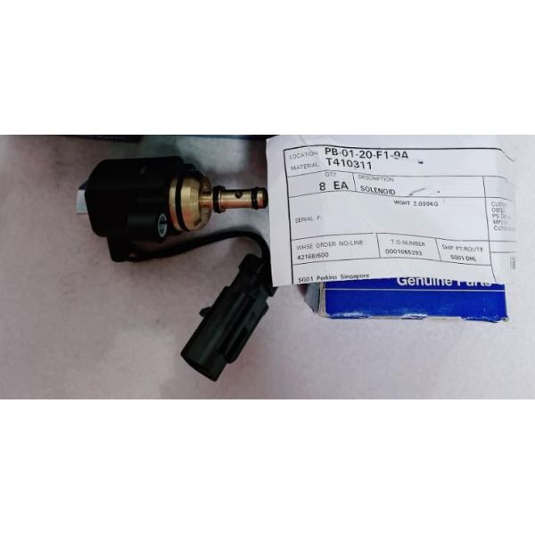 T410311 Perkins Engine Accessories 24V Solenoid Valve 3691658