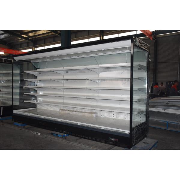 Free Standing Open Display Fridge , Commercial Beverage Cooler Refrigerator