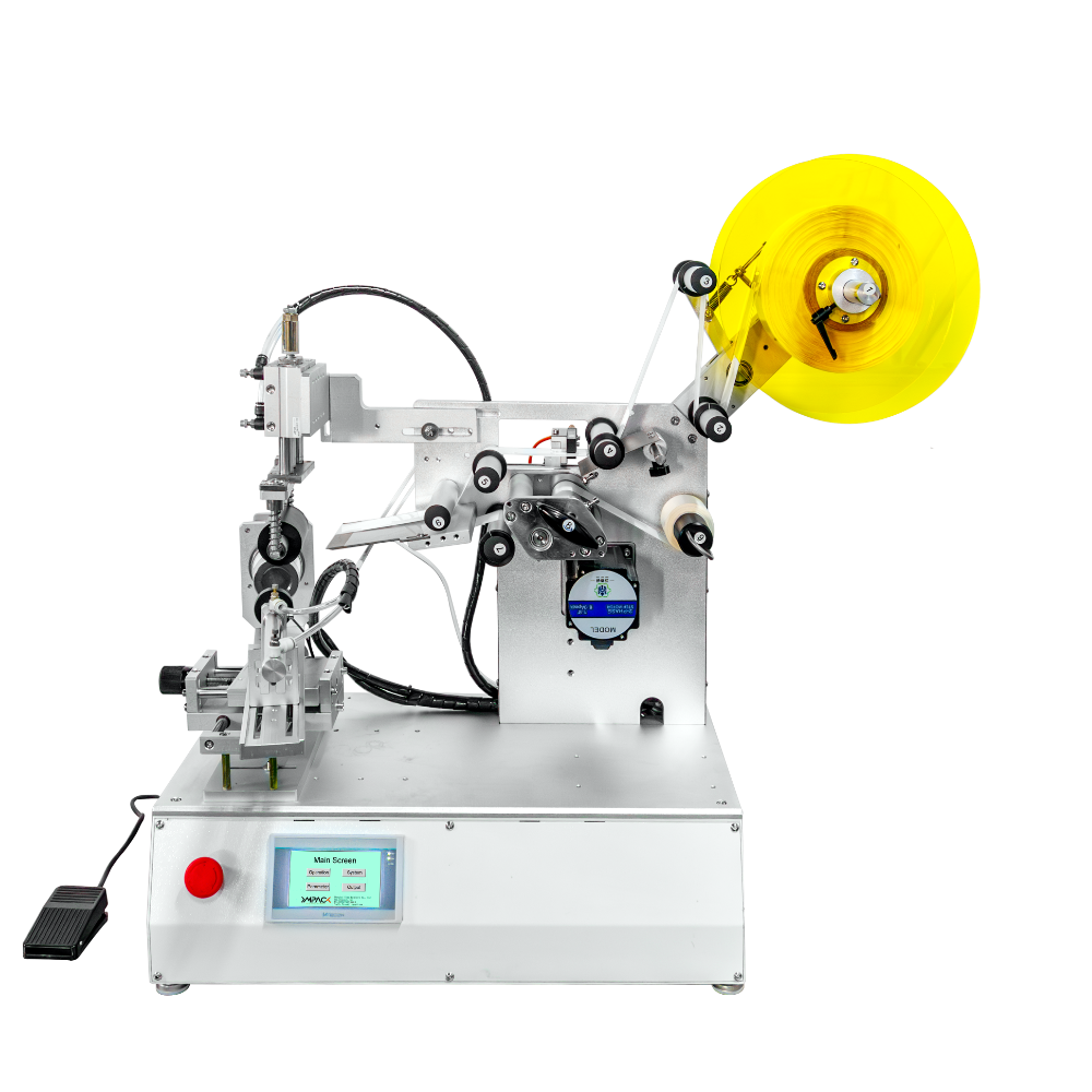High Precision Semi Automatic Bottle Labeler Equipment for Coffee Yogurt Cup
