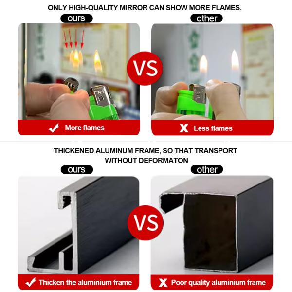 Home Decor Full Length Floor Mirror with Aluninium Alloy Frame and Gold Arch Stand