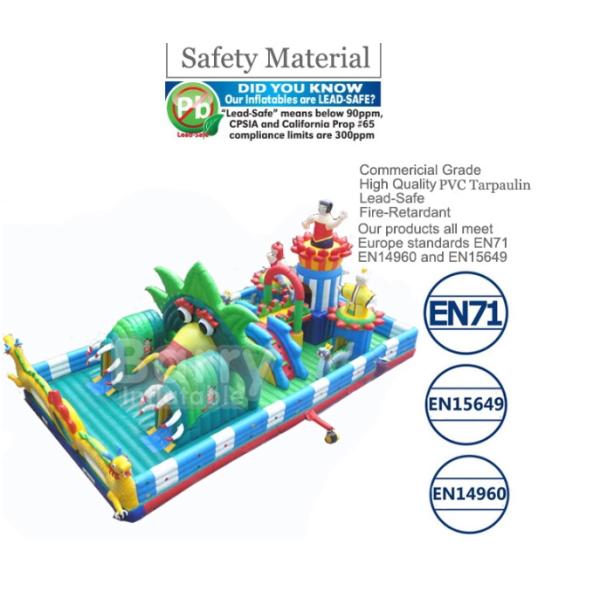 Commercial Inflatable Fun City Playground Amusement Theme Park Large Castle