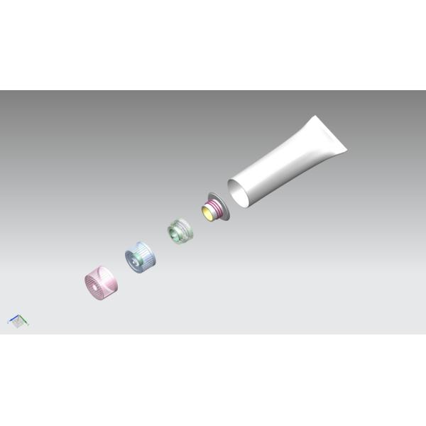 120ml Plastic Cosmetic Bottle Soft Touch Custom Made Cosmetic Containers With Center Dispensing Cap