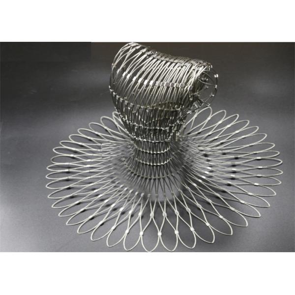 50mm Hole 2mm Flexible Stainless Steel Cable Mesh Ss316