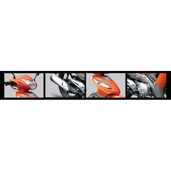 Orange 110CC Super Cub Moped Front Turning Light 120kg Max Load Capacity