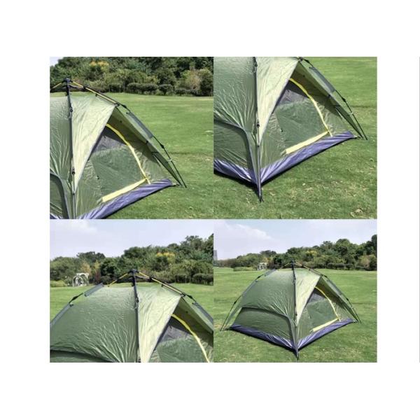 210*210*135cm Automatic Fibreglass Pole Waterproof PU2000mm Coated Green 190T Polyester Rainproof Outdoor Camping Tents
