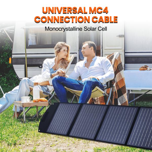 140W 12V Waterproof Portable Solar Panel Module Monocrystalline Silicon Cell