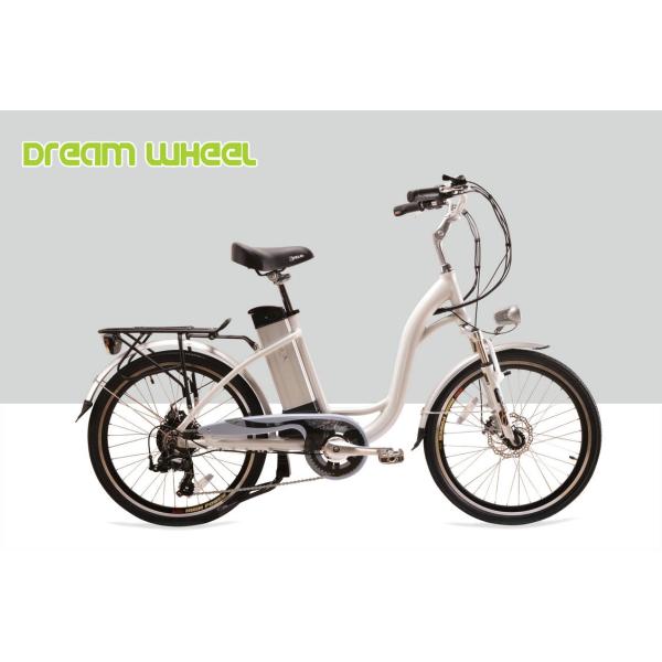 250W 24" Ladies Electric Urban Bike With Shimano Derailleur