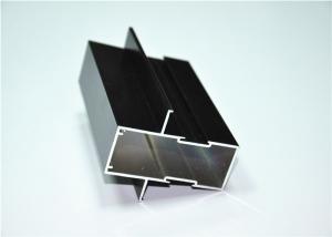 China 5.9 Meters Black Aluminium Extrusion Profiles Anodized 10-15um 6063-T6 on sale