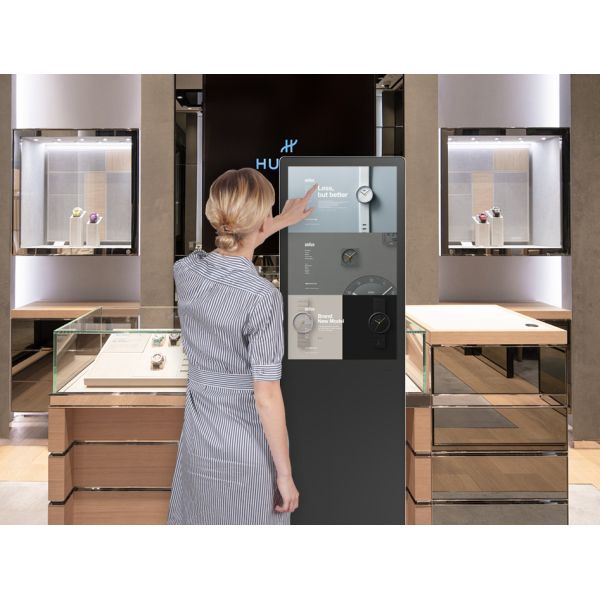 Android Touch Screen Kiosk Totem Digital Display Lcd Indoor Floor Standing
