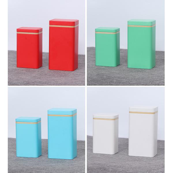 CMYK Printing Tea Tin Boxes Tinplate Coffee Package