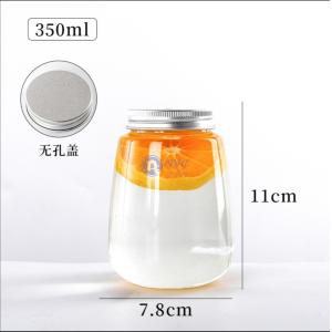 Buy cheap 350ml Screw Cap 46g Disposable Juice Bottles from wholesalers