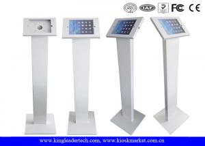 China Freestanding iPad Kiosk Stand Enclosure With Lockable Mechanism Design on sale