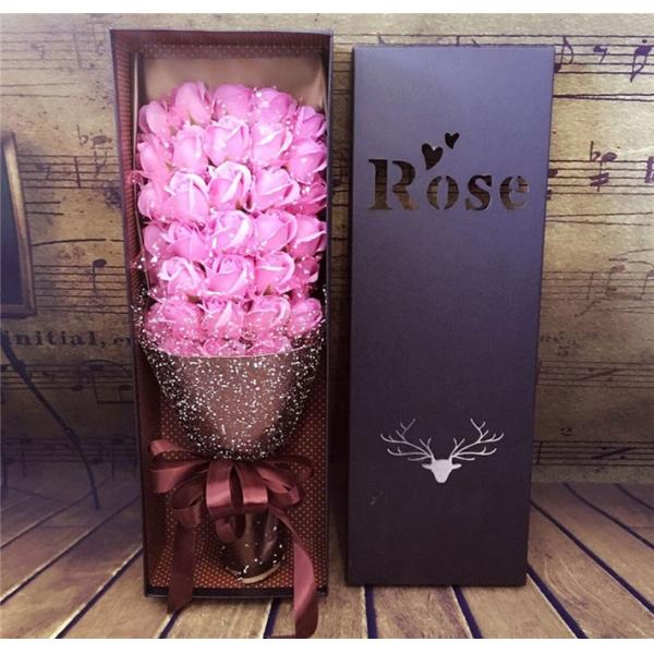 Eco Firendly Cardboard Flower Boxes / Recyclable Florist Rose Boxes