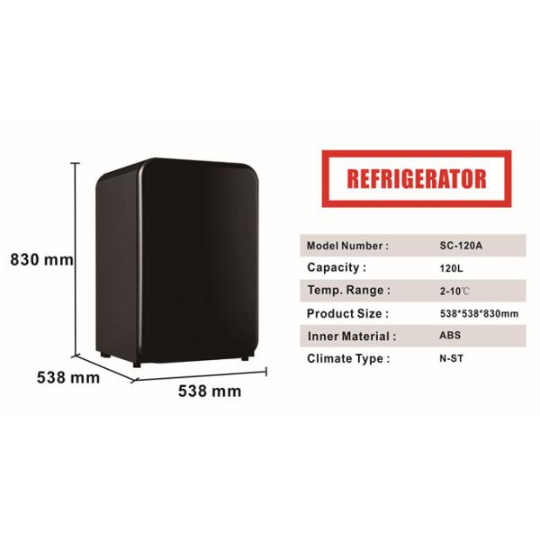 Lightweight Retro Looking Refrigerator / Retro Style Fridge Freezer