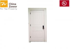 China Single Leaf Oak Wood Finish Soundproof 30 Minute Fire Rated Wood Doors For Hotel on sale