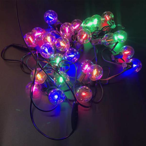 USB LED string light Outdoor NotWaterproof Fairy Lights Garland G40 Bulbs Garden Patio Wedding Christmas Decoration Lighting
