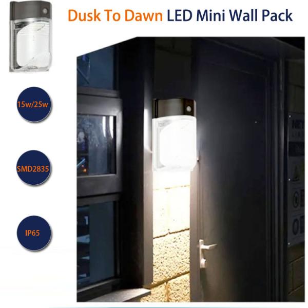 Small Ip65 LED Wall Pack Light Photocell Motion Sensor Solar Wall Light