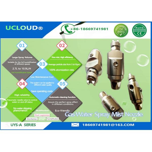 Stainless Steel Low Pressure Water Spray Misting nozzles greenhouse misting system