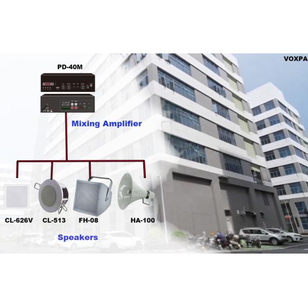 120W Mixing Amplifier with Bluetooth MP3 FM 1.5U Desktop Digital Amplifier OEM ODM