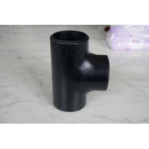 Dn80 Tee Stainless Steel Pipe Fitting Din En 10253 Yellow Paint Technics Forged