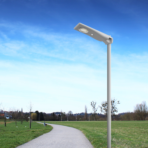 15W Integrated Movement Detected Solar Motion Sensor Light Lithium Battery Compact