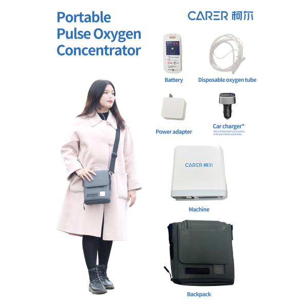 5L Lightweight Compact Portable Oxygen Concentrator 1 - 5 Gear