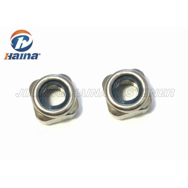 304 Stainless Steel Square Insert Nylon Lock Nuts For Locking Connector