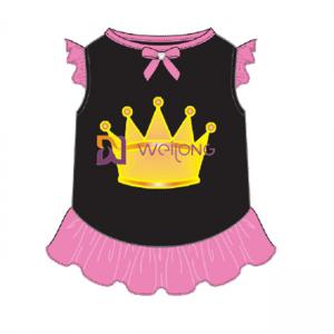 Buy cheap Glitter Print Crown Skirt Pet Dress Customization BSCI / WMT Pet Skirt product