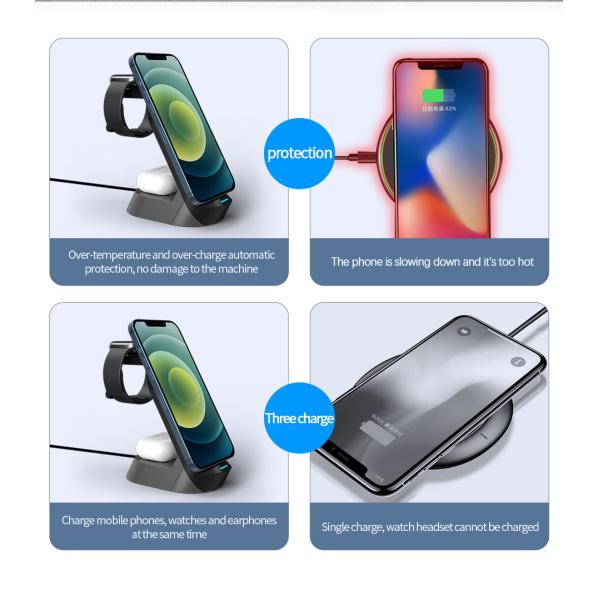 Over-temperature Protection Fast Charge Wireless Charging Pad with ABS PC Material