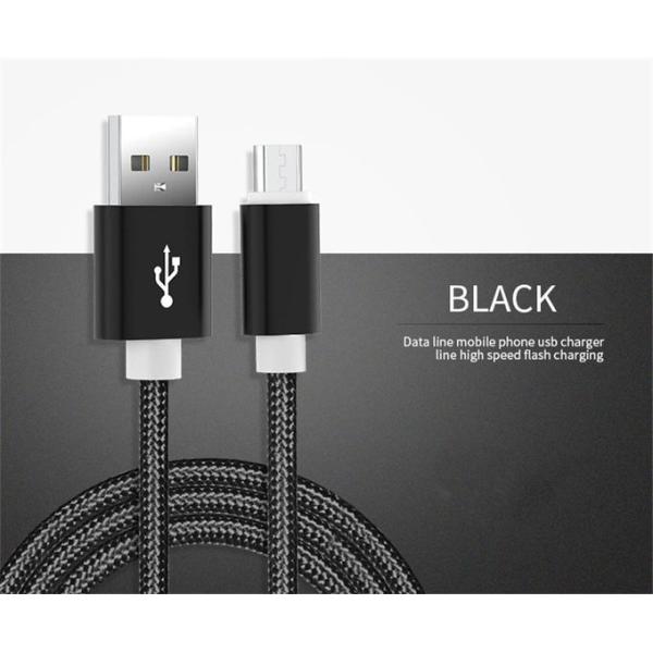 Nylon Braided USB Charger Cable 3ft Sync Data Cable Charger Cord For Android Phone