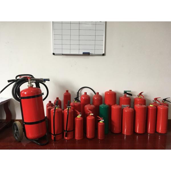 Copper CO2 Portable Fire Extinguisher Valve Surface Chromed With Red Handle