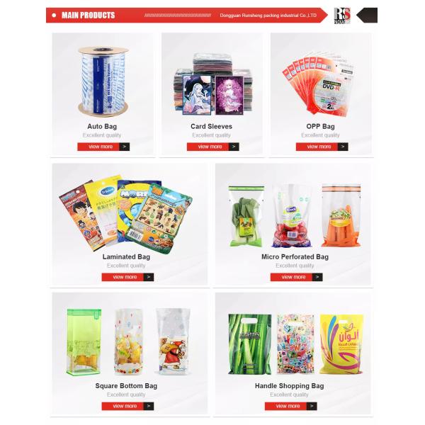 Customizable Size Pre-Opened Poly Bag with Heat Seal and Recyclable Auto Bag for Packaging