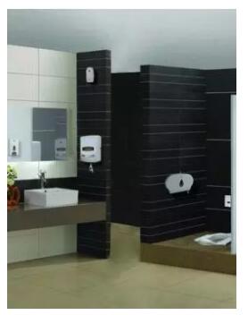 Centre Pull Jumbo Bath Tissue Dispenser Space Saving Press Button / Key Open