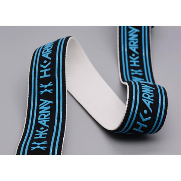 40mm Cotton Non Slip Elastic Band With Printed Silicone Logo