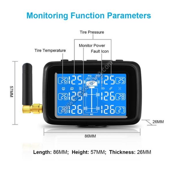 Factory Supply 12V Truck tpms tyre pressure monitors system TPMS Truck with internal external sensors