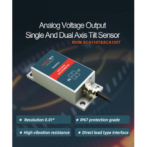 SCA110 Single Axis Tilt Sensor Industrial Mems Inclinometer Horizontal Mounting