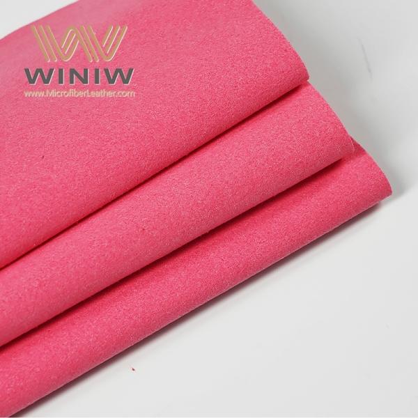 0.6mm Red Micro Suede Artificial Suede Vegan Leather For Display Stands