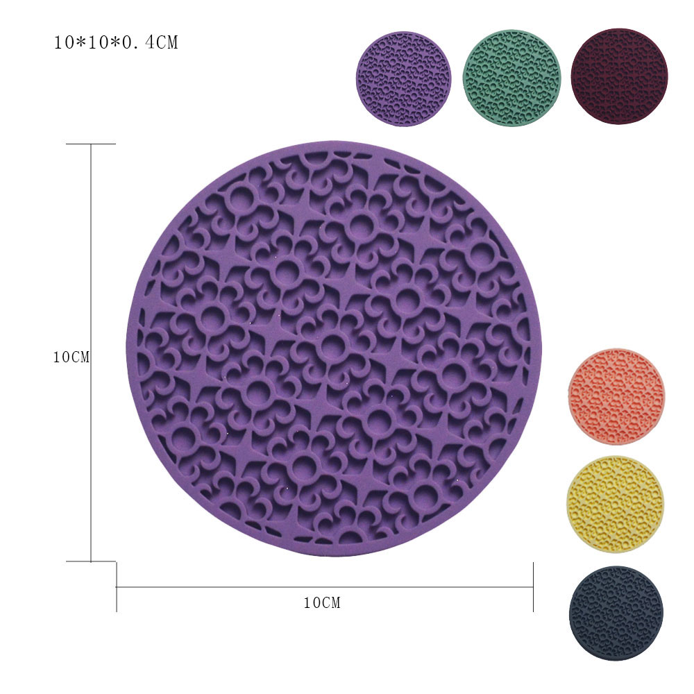 Silicone Coaster Set Non-Slip Non-Stick Coffee Coaster Silicone Eco-Friendly Table Coaster Beverage Coaster