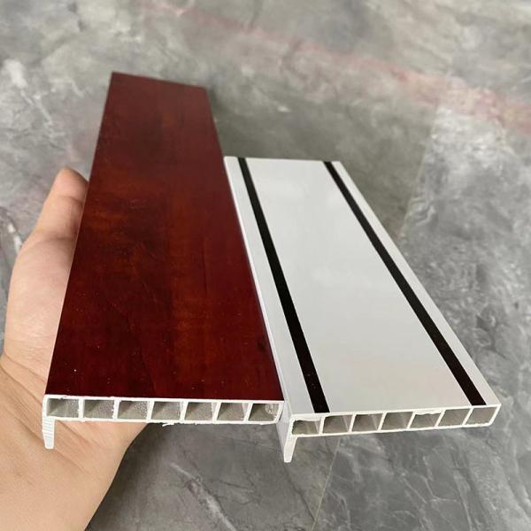 Custom Size UV Coating SPC Decorative Skirting Trim OEM ODM
